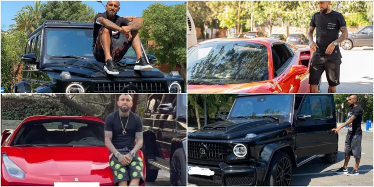 Arturo Vidal y sus autos de lujo en Italia