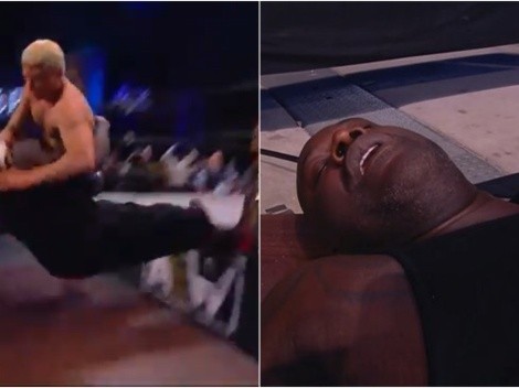 Shaquille O'Neal debutó en AEW y Cody Rhodes lo humilló