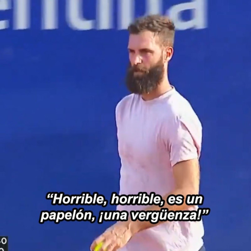 Video: la antideportiva actitud de un tenista en el Argentina Open