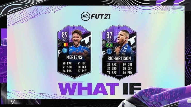 Este es el Equipo 2 de What If?... en el Ultimate Team del FIFA 21