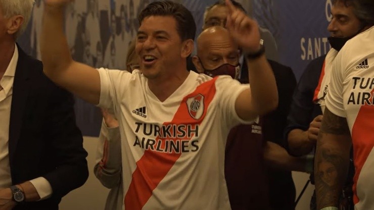 El video que subió River de Gallardo cantando como un hincha más