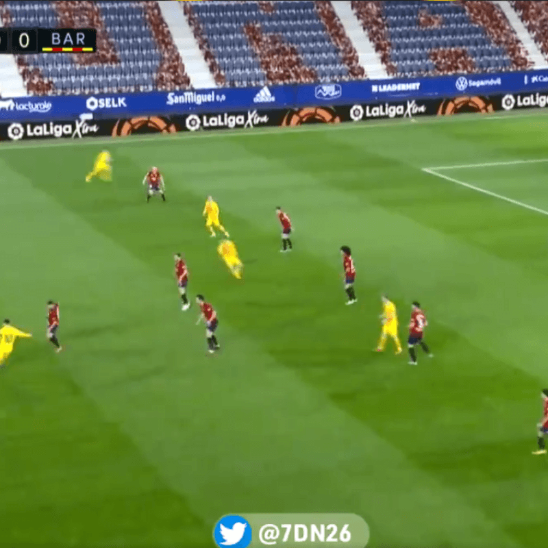 Qué pase de Messi y qué bombazo de Alba: el golazo de Barcelona contra Osasuna