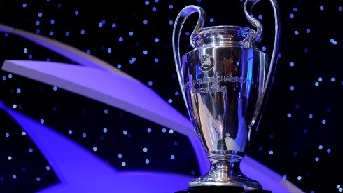 A view at the UEFA Champions League Trophy. (Getty)