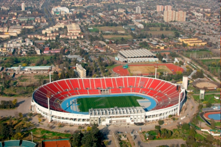 Estadio Nacional de Santiago en la comuna de Ñuñoa