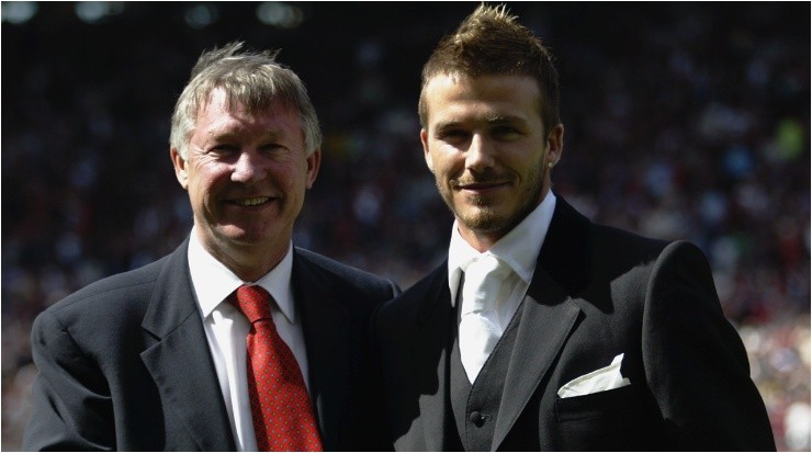 Alex Ferguson y David Beckham (Foto: @Getty)