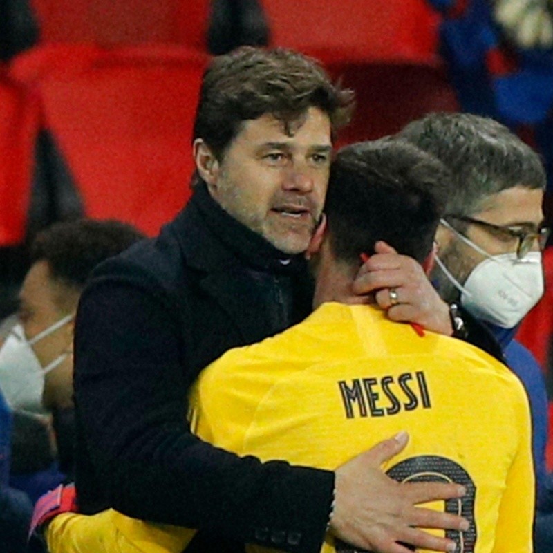 Pochettino reveló el motivo por el que se abrazó con Messi después del partido