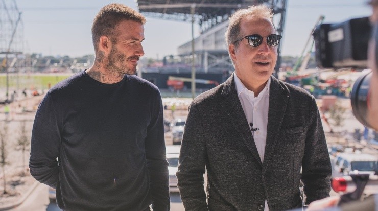 David Beckham y Jorge Mas