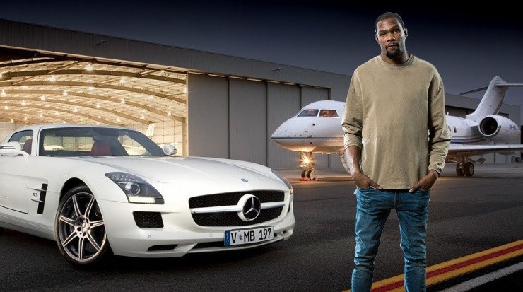 Además de su vehículo, Durant posee un avión privado. Fuente: Getty Images