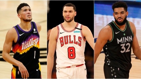 New York Knicks: Devin Booker, Zach LaVine y Karl-Anthony Towns