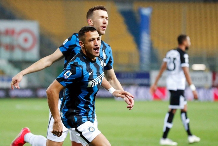 Alexis Sánchez con el Inter de Milán en Italia