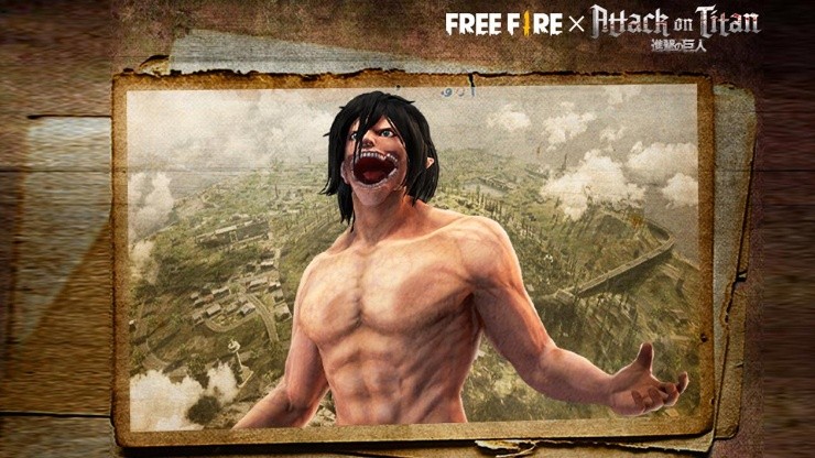 Free Fire | El Titán de Ataque de Shingeki No Kyojin ya está disponible