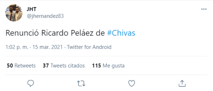 Ricardo Peláez ¿renunció? a Chivas Ricardo Peláez ¿renunció? a Chivas