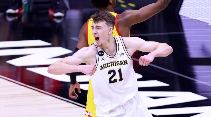 Franz Wagner #21 of the Michigan Wolverines (Getty)