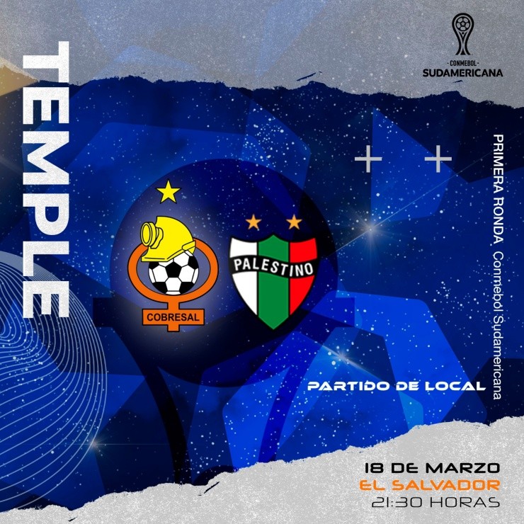 Cobresal vs Palestino en Copa Sudamericana