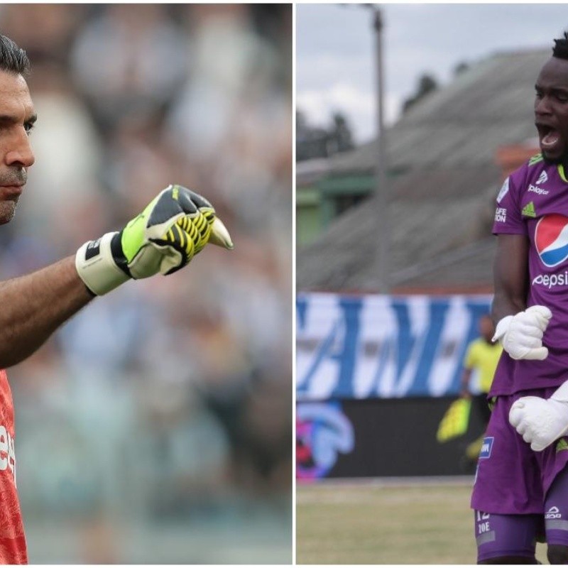 Épico: Buffon le envió un inesperado saludo al arquero de Millonarios