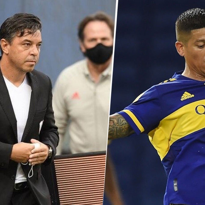 El meme contra Gallardo al que le dio "me gusta" Marcos Rojo tras el Boca-River