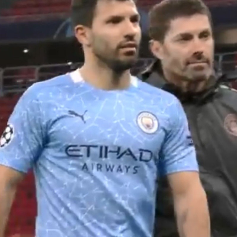 La bronca de Agüero al terminar el partido del City: "No me pasan la pelota"