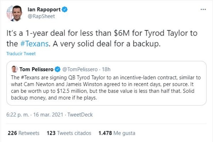 Ian Rapoport Twitter