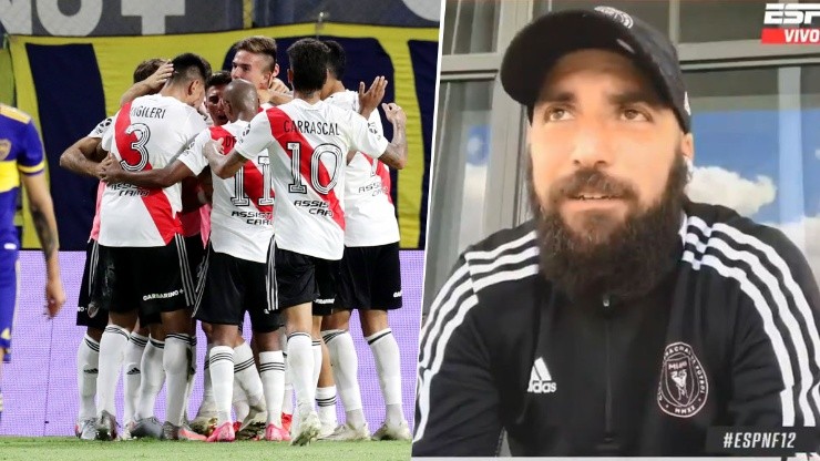 La figura de River por la que Higuaín tiene debilidad: "Me encanta"