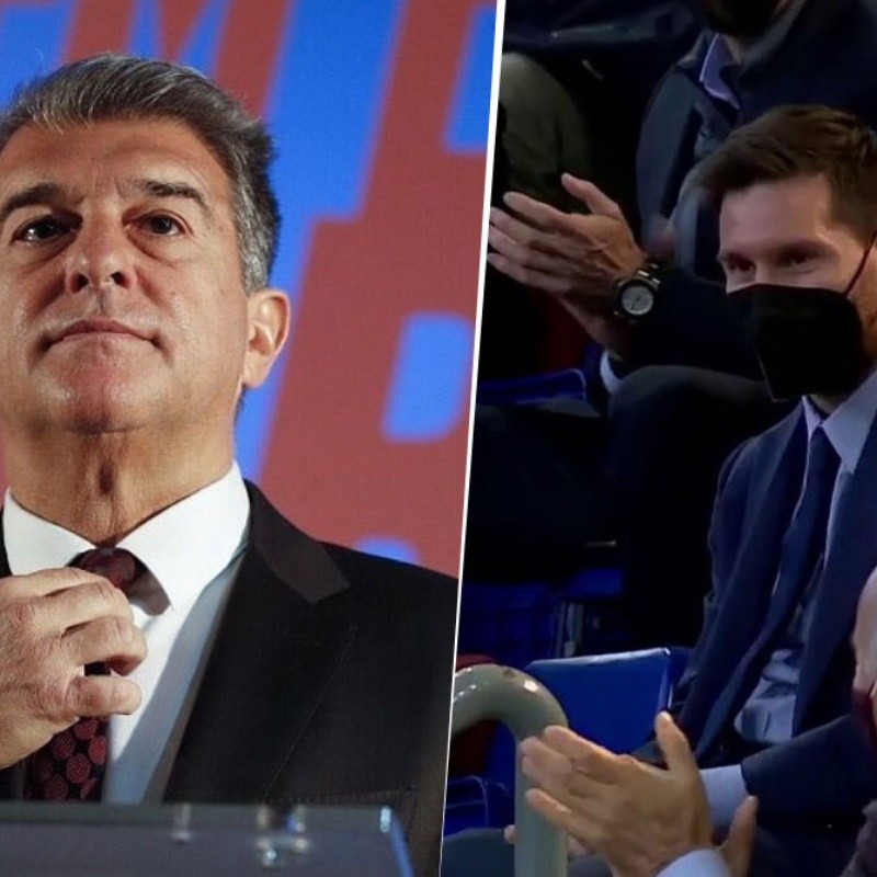 Laporta asumió como presidente del Barcelona y le mandó un mensaje a Messi