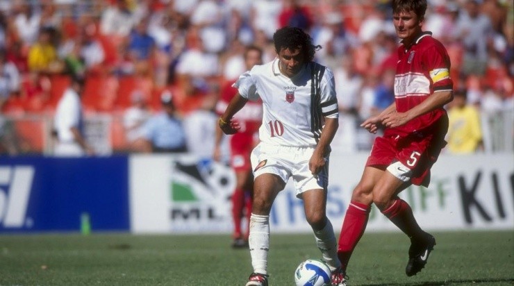 1998 Marco Etcheverry playing for DC United (Getty)