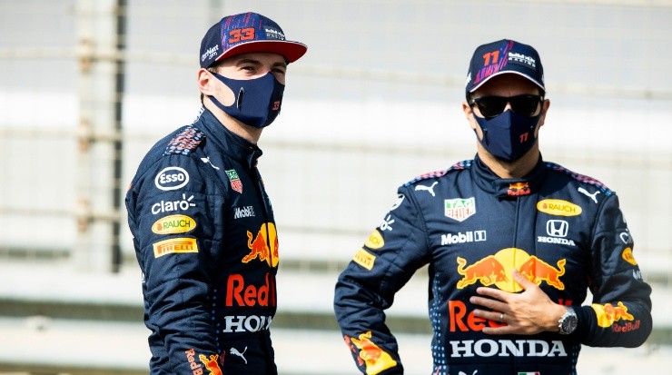 Red Bull&#039;s Max Verstappen and &#039;Checo Perez&#039; will try to dethrone Hamilton and Mercedes (Getty).