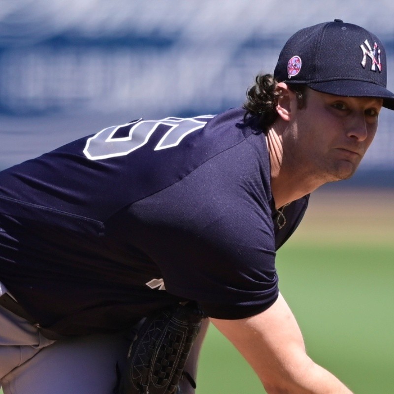 Video: el pitcheo de Gerrit Cole con los Yankees que llegó a 100 mph