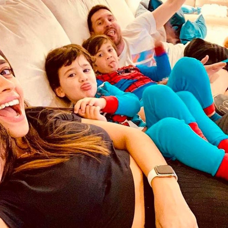 Amor puro: el tierno posteo de Anto Roccuzzo para Messi por el Día del Padre