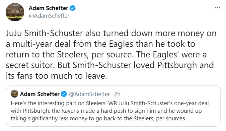 Las Vegas Raiders showing interest in Steelers' WR JuJu Smith-Schuster -  Silver And Black Pride