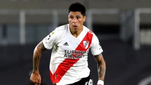 Enzo Pérez, posible titular en la visita de River a Godoy Cruz (Foto: Getty Images).