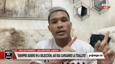 "Profe, aquí estoy": Teófilo Gutiérrez no pierde la esperanza de la Selección