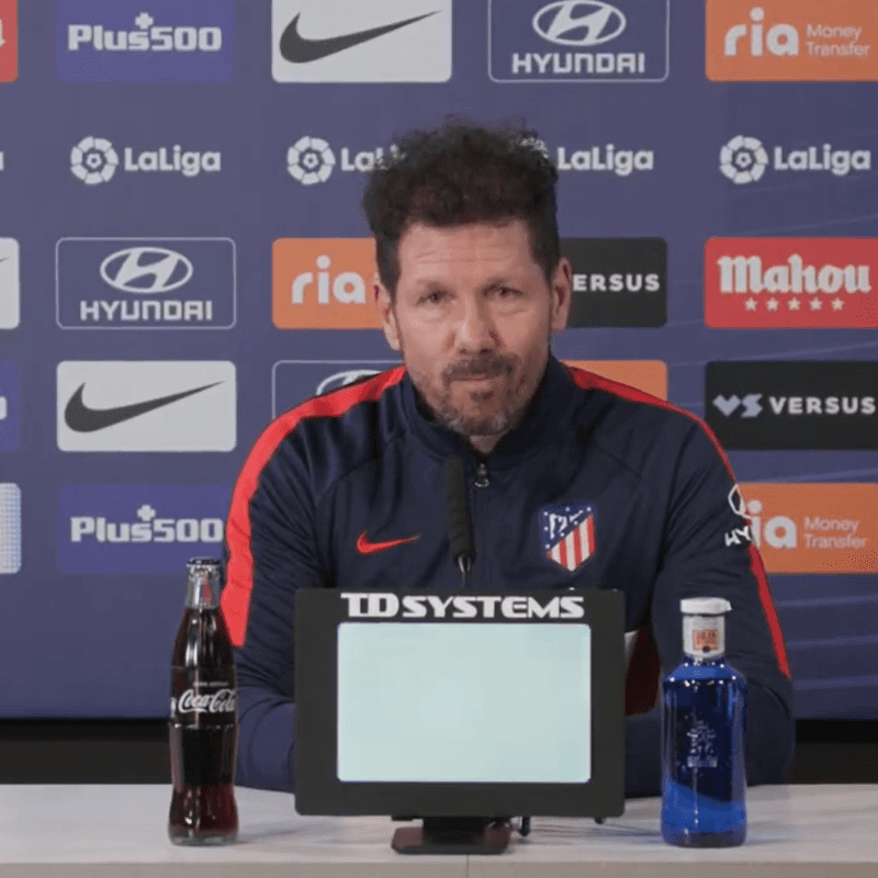 Simeone, autocrítico: "Acá el que tiene que mejorar soy yo"