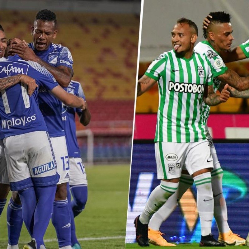 Van todos los muñecos: Millonarios y Atlético Nacional no se guardan nada