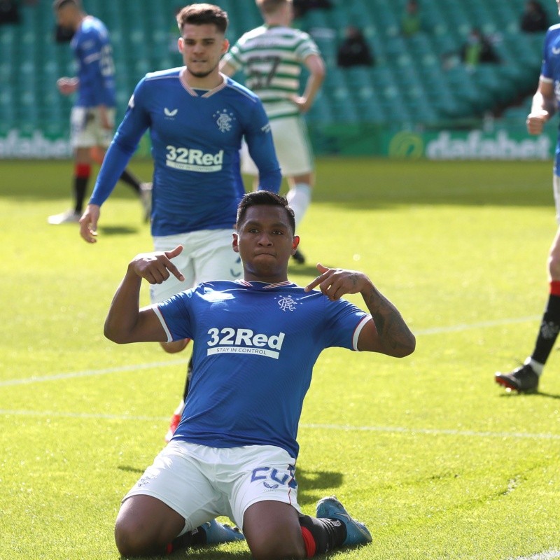 Alfredo Morelos y su debut goleador en uno de los clásicos más importantes del mundo