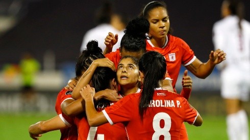 América de Cali femenino disputando la gran final de la Copa Libertadores Femenina 2021 ante Ferroviaria.