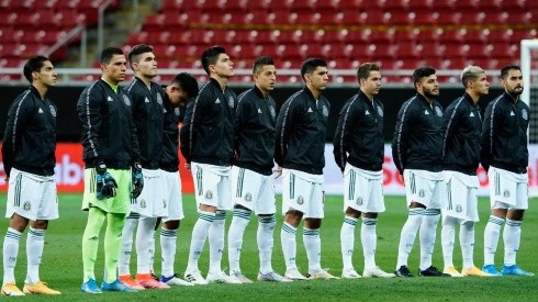 Selección de México en el duelo ante Costa Rica