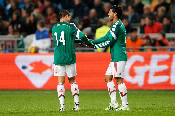 Chicharito Hernández y Carlos Vela con México