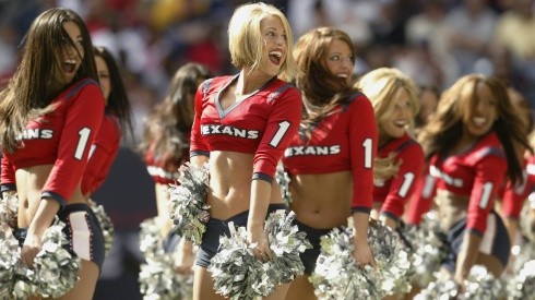 The Houston Texans Cheerleaders perform during the game against the Atlanta Falcons in 2003.