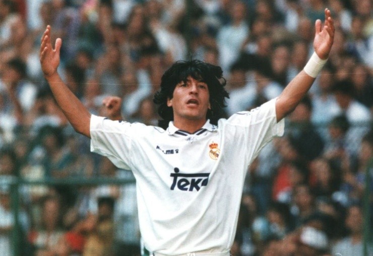 Iván Zamorano con Real Madrid Iván Zamorano con Real Madrid