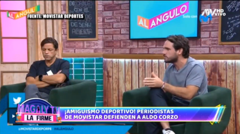 Los panelistas de Al Ángulo defendieron a Aldo Corzo después del ampay.