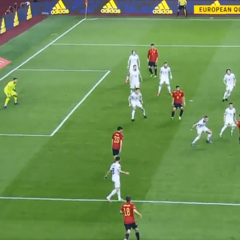 De dónde la colgó: el golazo de Dani Olmo en una baldosa para España