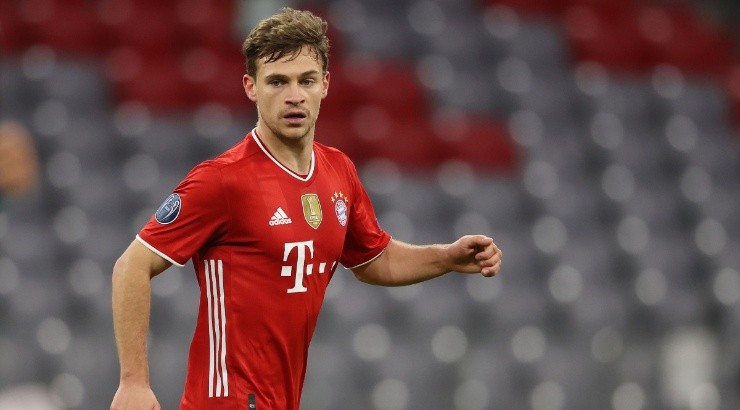 Joshua Kimmich of Bayern looks on against Lazio. (Getty)