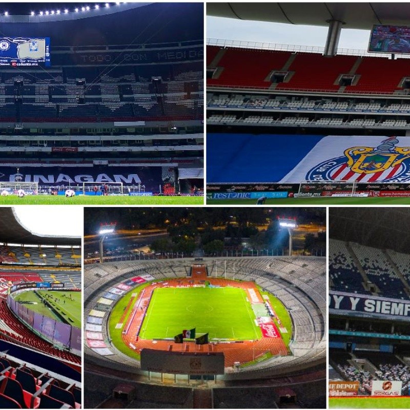 Los estadios de la Liga MX según su capacidad