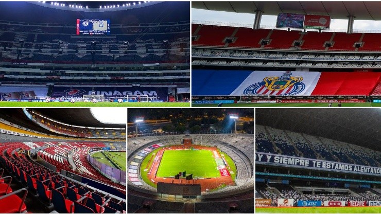 Estadios del futbol mexicano.