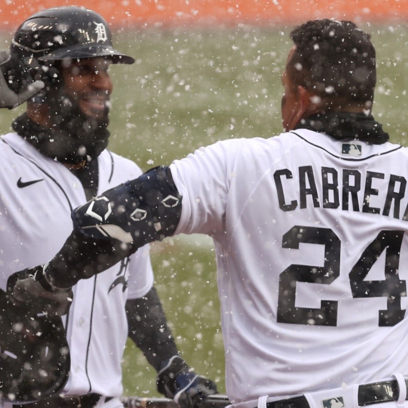 El ‘oso’ del Opening Day: Miguel Cabrera corrió como nunca un doble falso