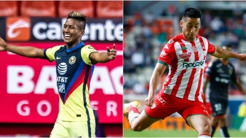 América and Necaxa clash in Round 13 of Liga MX (Getty).