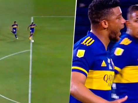 Video: Villa le arruinó a Fabra un gol soñado y éste le gritó como loco