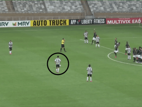 Video: golazo de tiro libre de Nacho Fernández para Atlético Mineiro