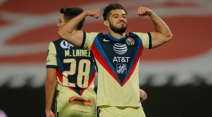 Henry Martin of America celebrates after scoring a goal. (Getty)