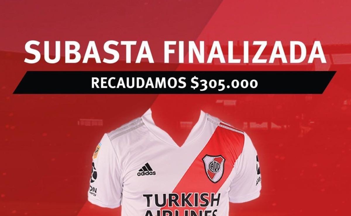 River Hizo Una Subasta Mediante Su Fundación Y La Camiseta De Rafael Santos Borré Fue Furor 1032